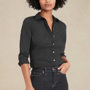 Banana Republic Riley Tailored Shirt - Black - Size 4